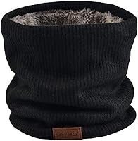 NovForth Windproof Fleece Neck Gaiter for Men Women - Thick Winter Neck Warmer Ski Scarf Snowboard Mask