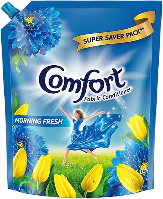 Comfort After Wash Morning Fresh Fabric Conditioner Pouch, 2 ltr, Liquid