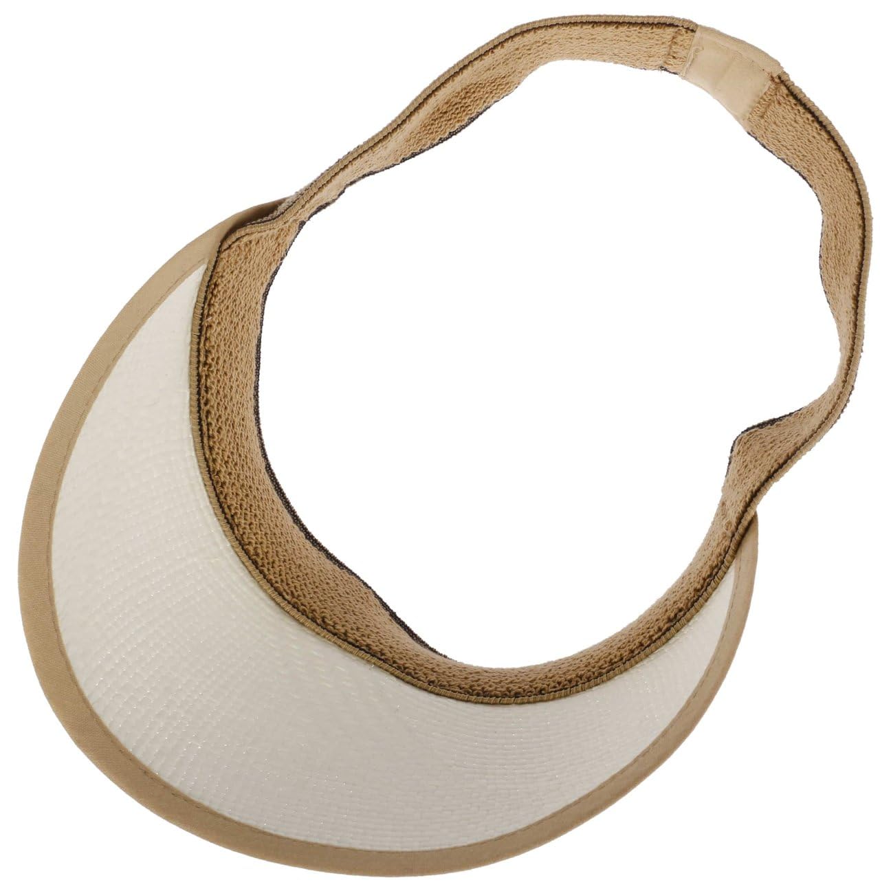 LIERYS Visiera di Spiaggia Panama Donna - Made in Ecuador Arrotolabile Paglia con Visiera, pistagna, pistagna Primavera/Estate Estate