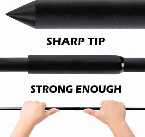 Miniatura 3 de Sfcddtlg Varilla de sonda de suelo de metal de 64 pulgadas, sonda de muestra de suelo ajustable, localizador de tanque séptico con mango en T para