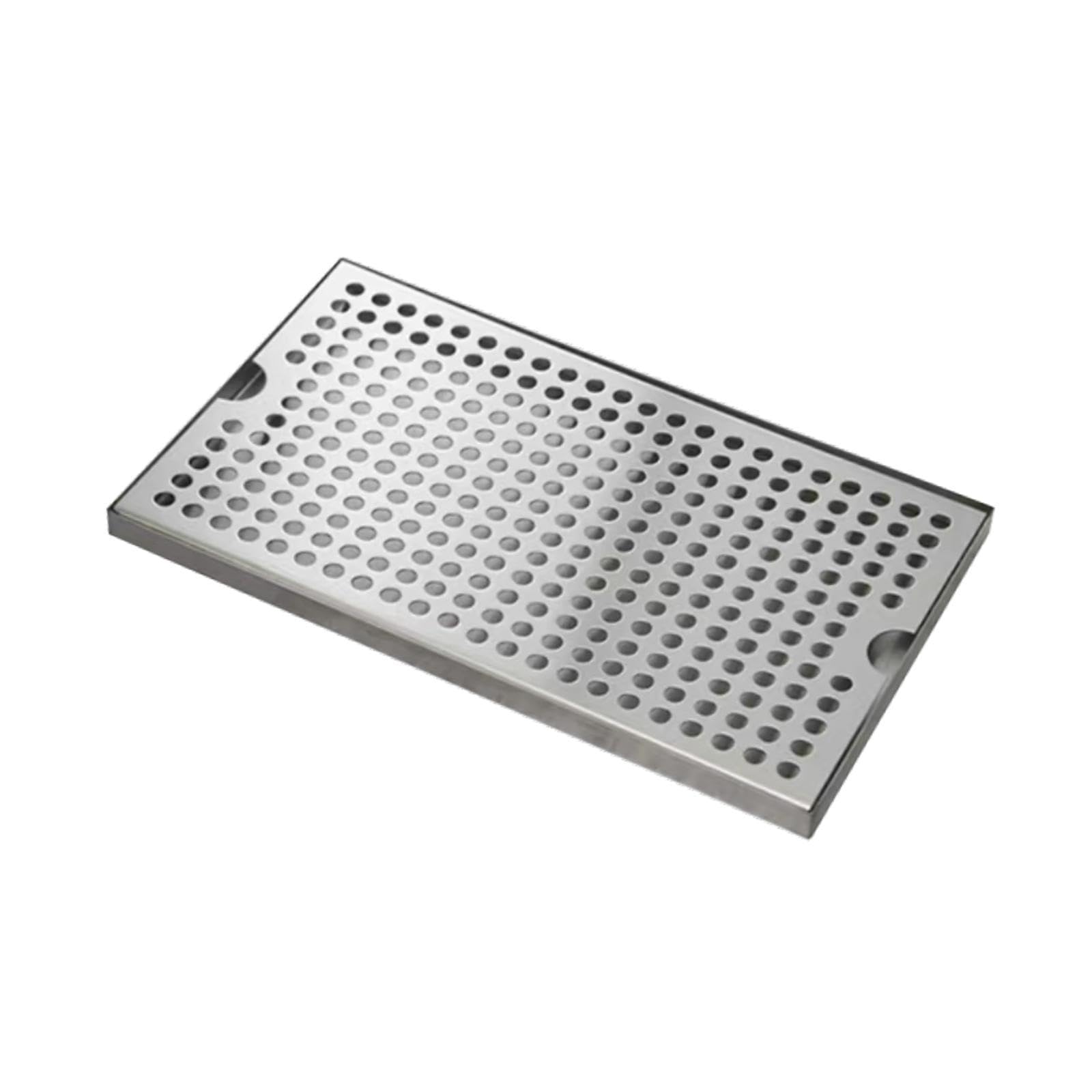 Vaschetta raccogligocce in Acciaio Inox per Birra - vaschetta da banco per Bar, Adatta per Attrezzature per la Produzione di Birra in casa, Dimensioni 30x17,5x1,5 cm, Ideale per Bar e Pub ca