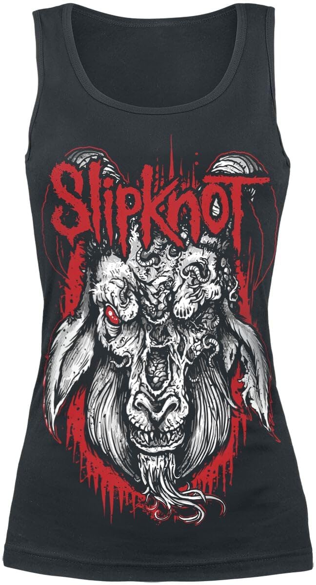 Slipknot Rotting Goat Femme Top Noir 100% Coton Regular/Coupe Standard