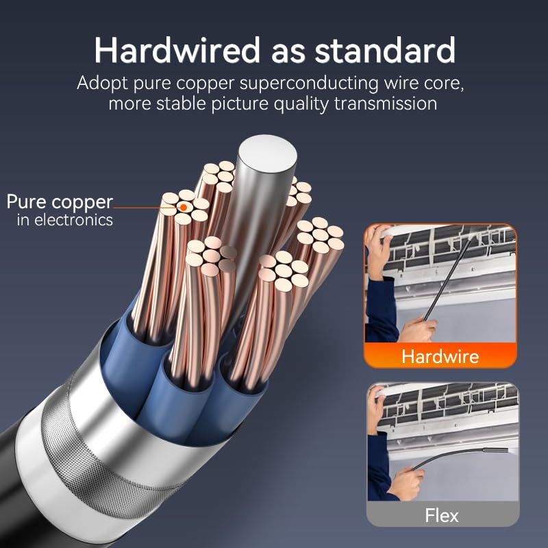 bestyks Endoskopkamera mit Licht, 1080P HD Industrie Endoskop Kamera, Inspektionskamera...