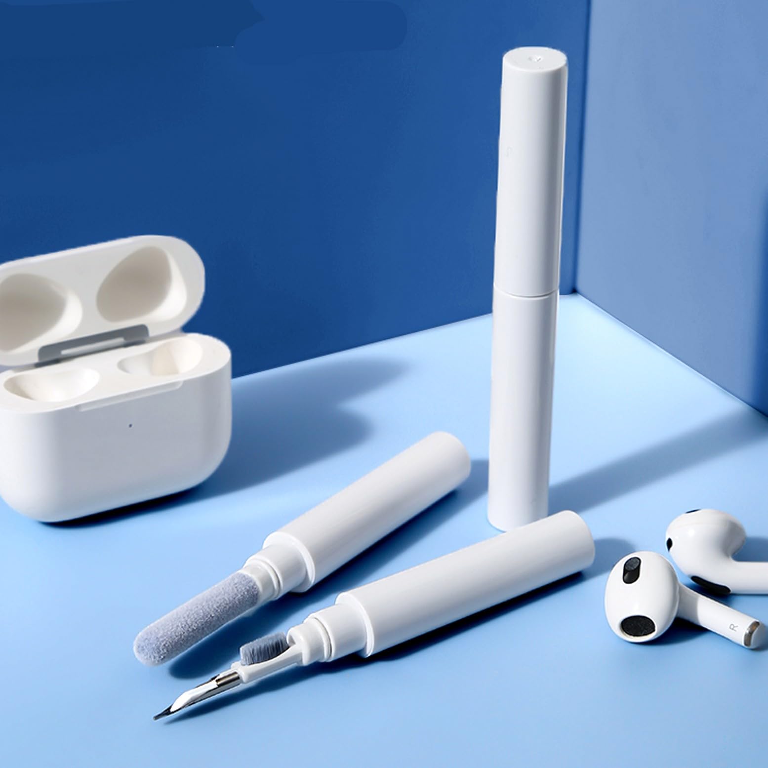 Kit Nettoyage pour Écouteurs sans Fil, Stylo-Brosse Nettoyage pour AirPods Samsung