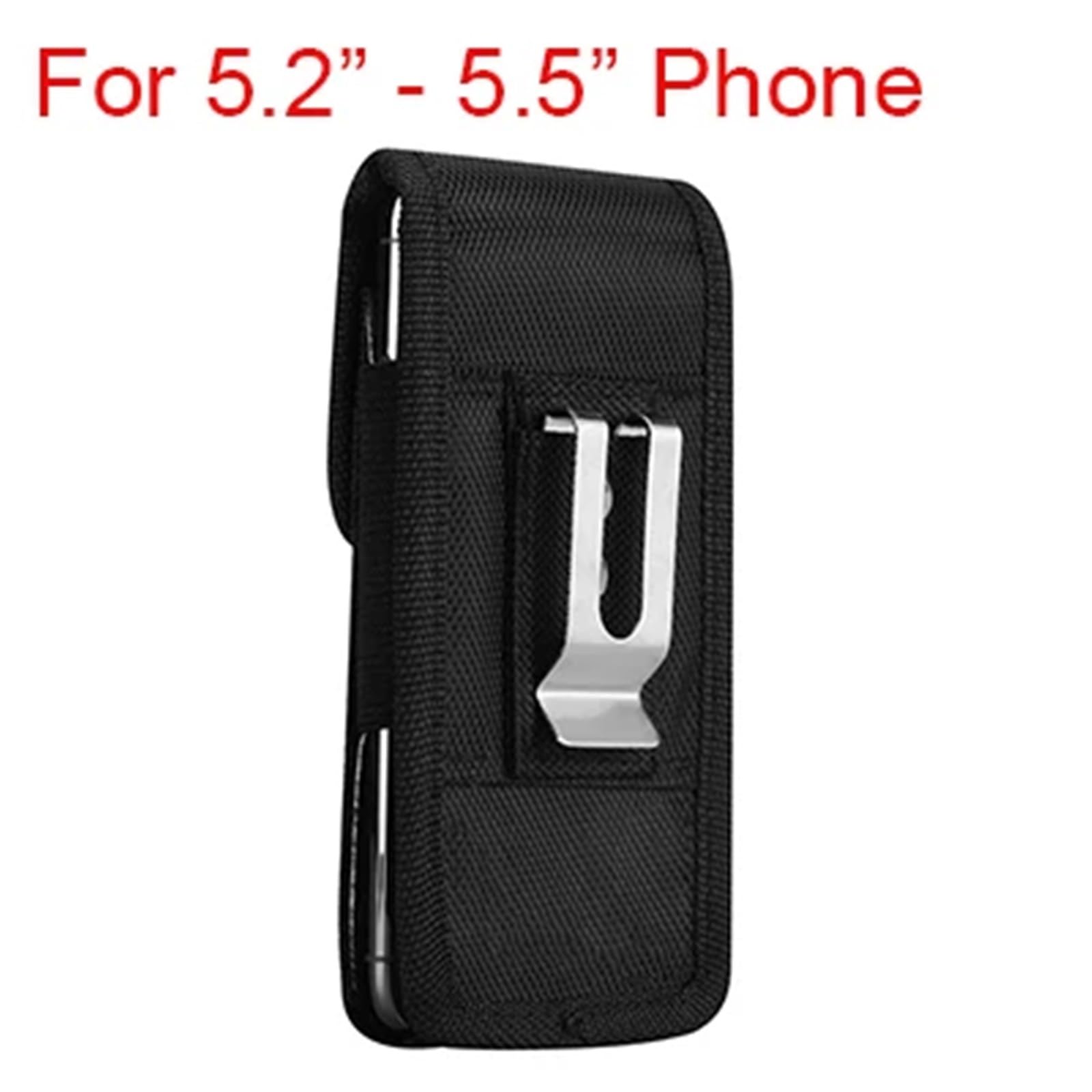 Mobile Phone Waist Bag 5.2-6.3inch Hook Loop Holster Pouch Belt Cover Case for phone per Escursionismo, Campeggio(M)