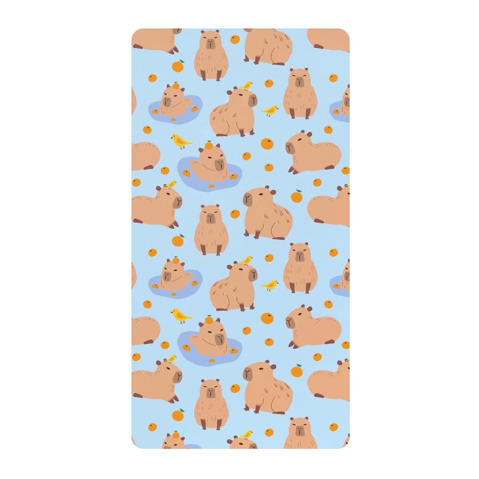 Babybettlaken für Jungen und Mädchen, weich, für Kleinkinder, Standardmatratze, 71,1 x 132,1 cm, Orange