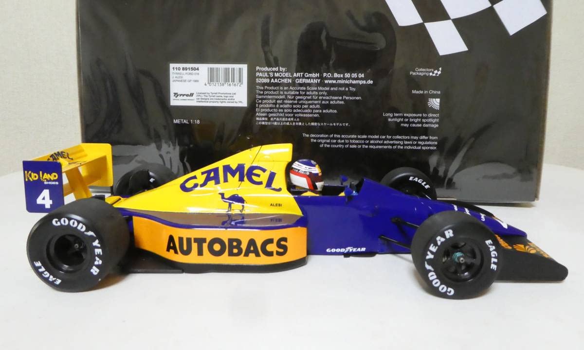 Amazon | 1:18 ティレル Tyrrell 018 日本GP 1989 キャメル仕様