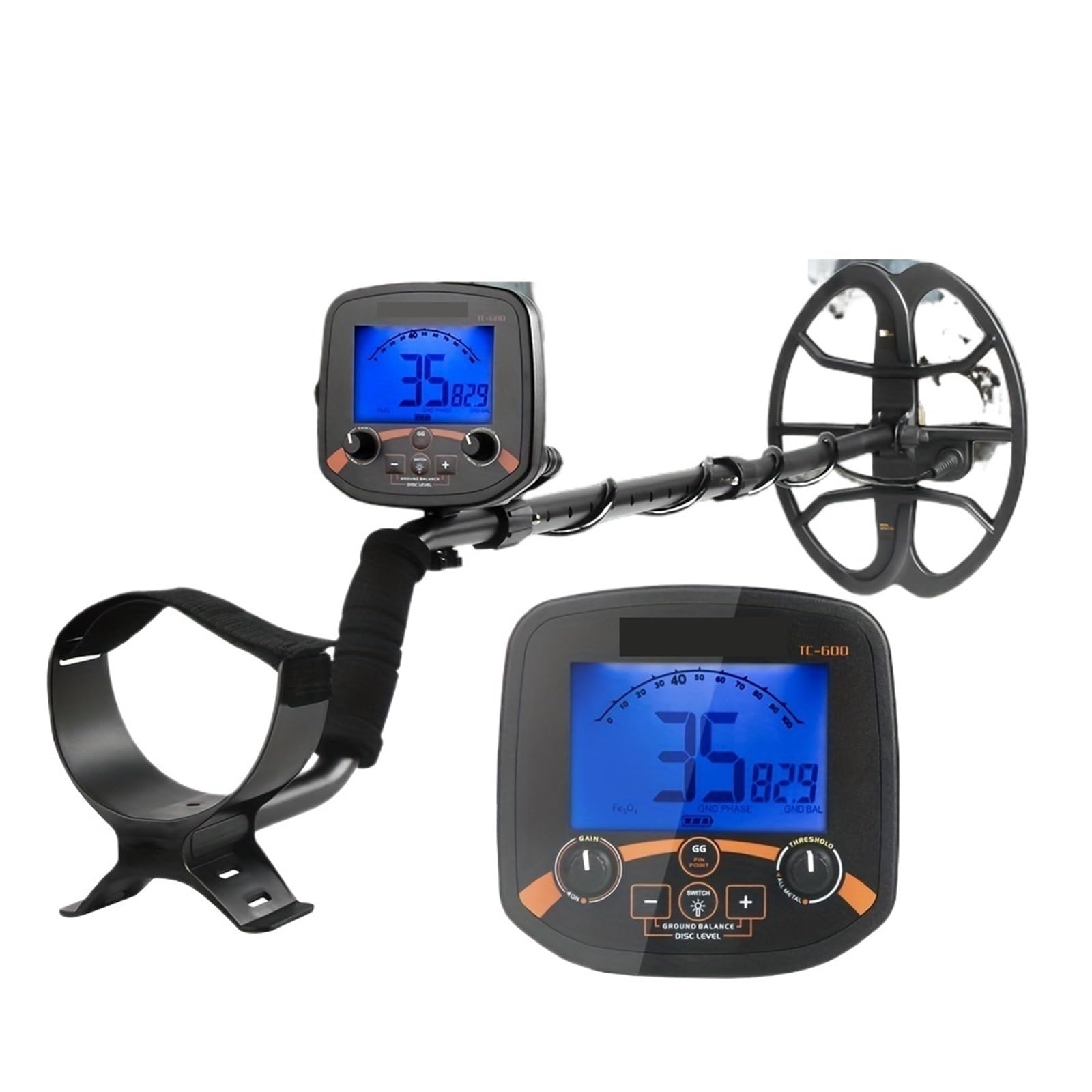 JKJZSALJ Metal Detectors Professional Underground Metal Detector Sale Tc-600 Powerful Gold Detectors Treasure Seeker Finder Tool High Accuracy