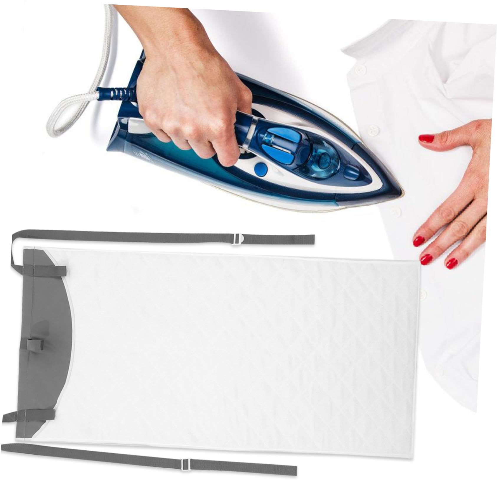 GRIRIW Portable Ironing Mat Foldable Hanging Press Pad for Easy Ironing - and Washable Design for Home and Travel