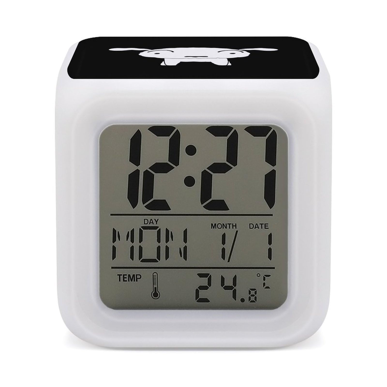 Amazon.co.jp: 目覚まし時計 クレヨンしんちゃん シロ 置き時計