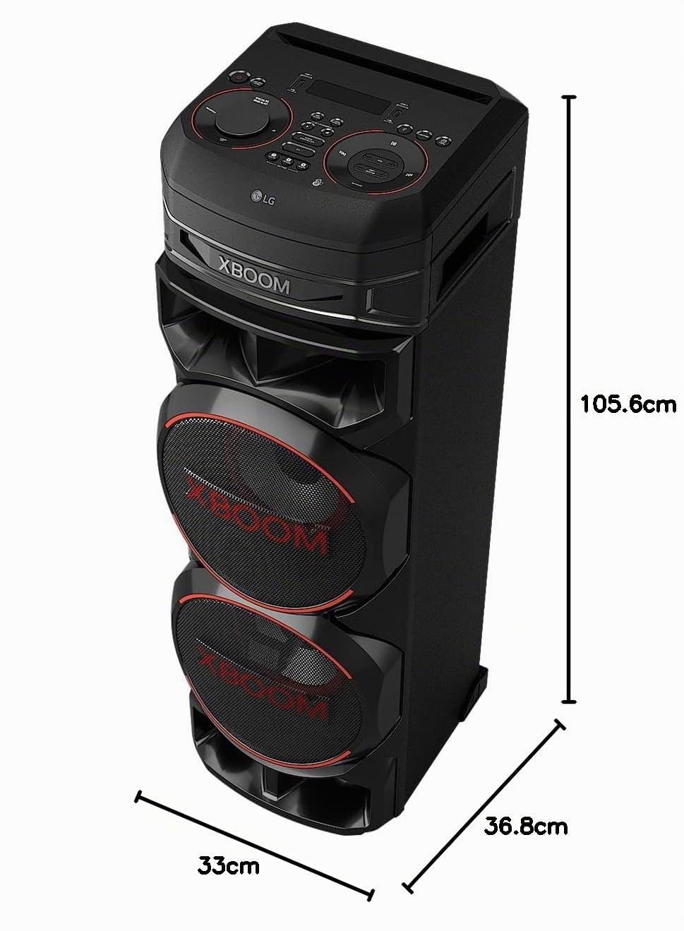 LG XBOOM Cassa Bluetooth, Feste con Suono Potente, Bluetooth Cassa Karaoke, RNC9