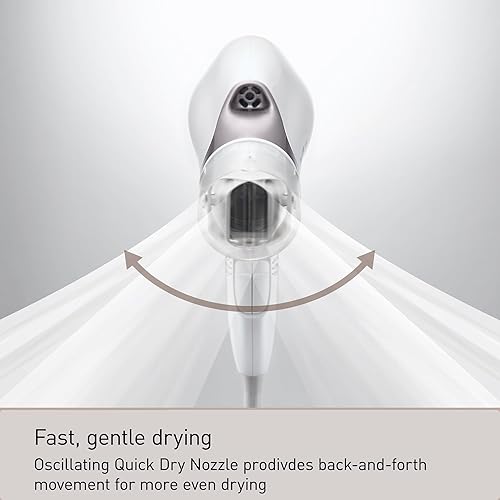 Miniatura 3 de Panasonic Secador de pelo Nanoe Salon con boquilla oscilante de secado rápido, secador de pelo con difusor y accesorios concentradores, 3 ajustes