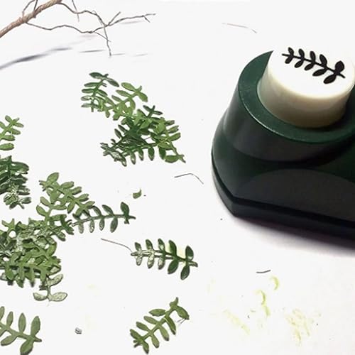 Miniatura 4 de Yctze Punzón de hojas, accesorios de manualidades hermoso cortador de papel perforador hoja de árbol con 8 piezas de papel (hojas de cerezo)