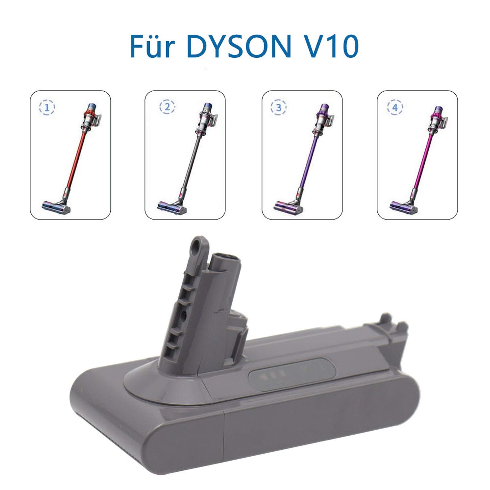 3500mAh 25,2V Ersatzakku für DYS V10 / SV12 Akku, V10 Li-Ionen Batterie für V10 Absolute Animal Motorhead Cordless Vakuum-Handstaubsauger