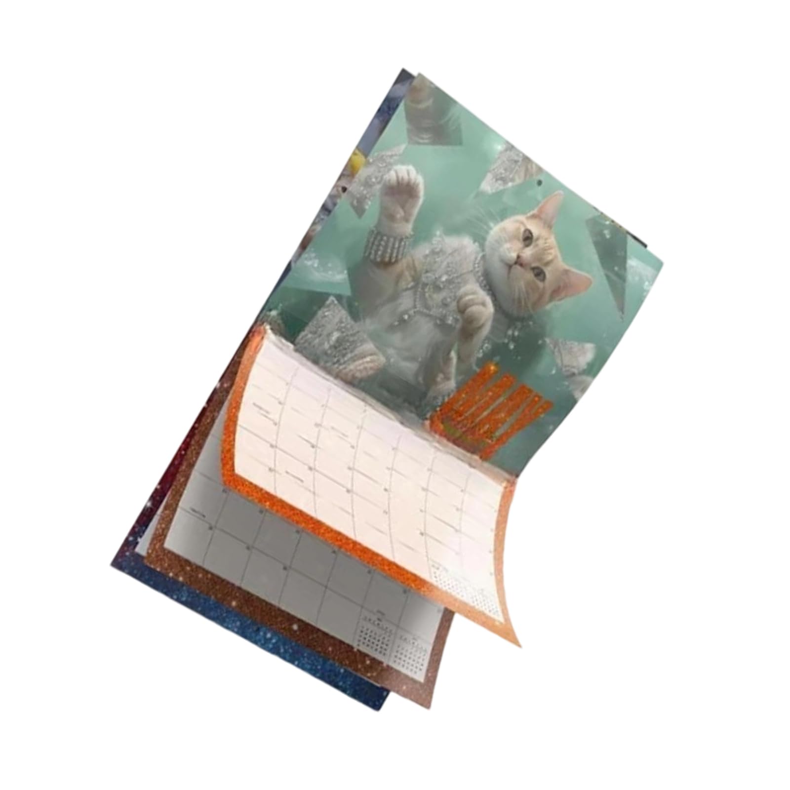 Kalttoy Calendar 2026, January-December Calendar Ornament Spirals Binding Hanging Monthly Wall Calendars for Home, School, Monthly Wall