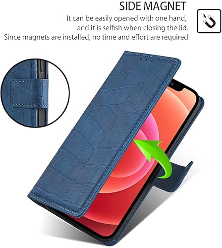 Miniatura 6 de Funda para teléfono XIAOMI REDMI K40 Gaming, funda de piel sintética de alta calidad para juegos REDMI K40, 3 ranuras para tarjetas, portátil, azul