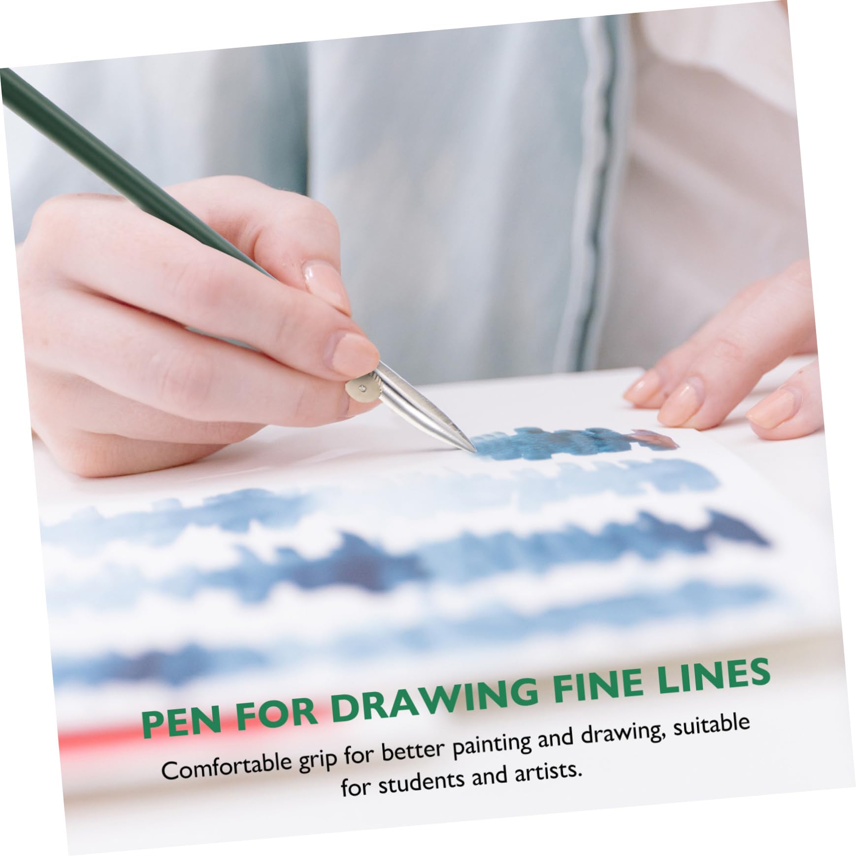 Tofficu 4 Sätze Linearer Entenschnabelstift Wieder Auffüllbar Whiteboard-marker Weißer Markierungsstift Pilotenstift Whiteboardstift Textmarker Aufkleber Punkt Green Rohgummi Aus Metall