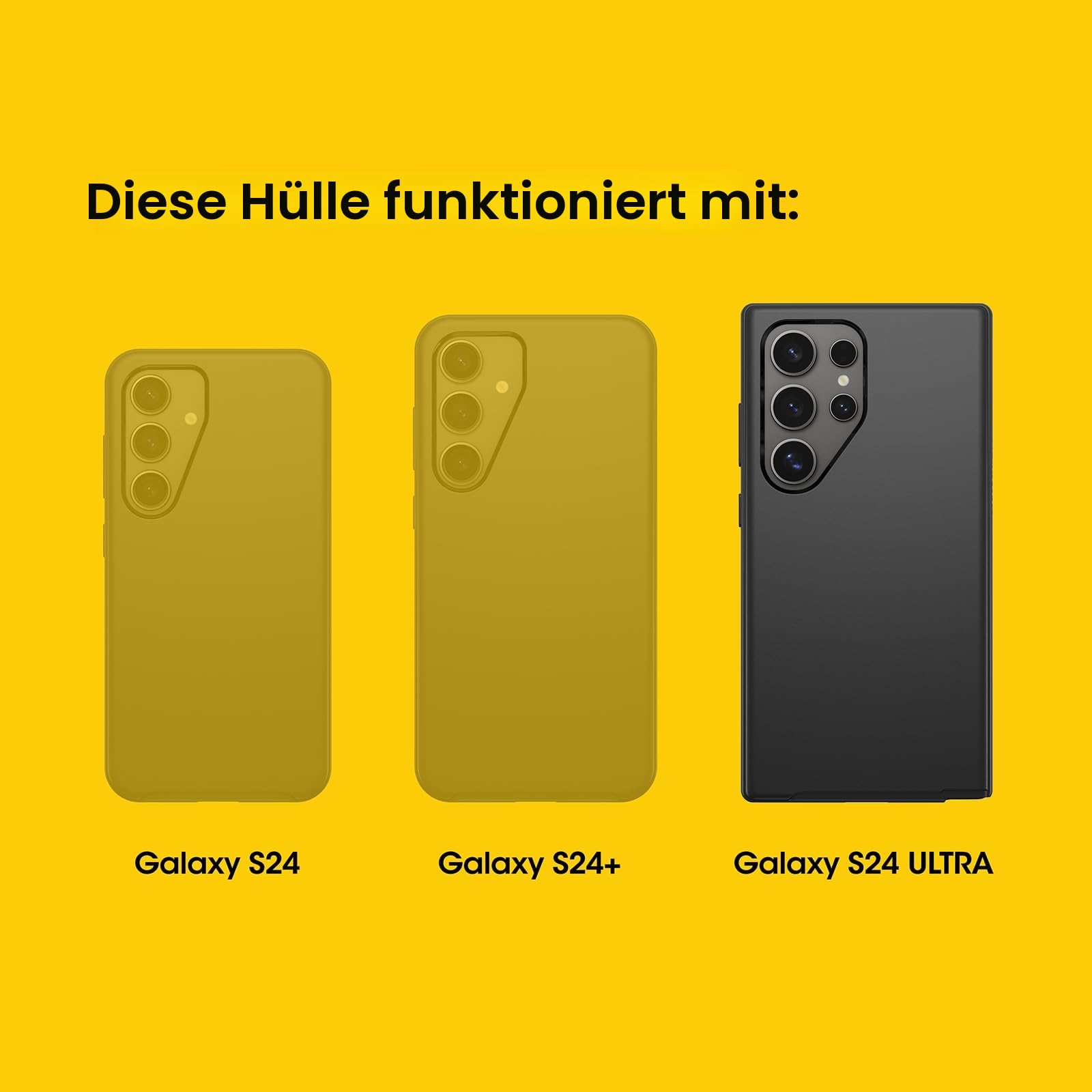 OtterBox Samsung Galaxy S24 Ultra Defender Series XT, klare Schutzhülle, Mountain Frost (transparent/lila), ohne Bildschirmschutz, mit Schlüsselband-Befestigung