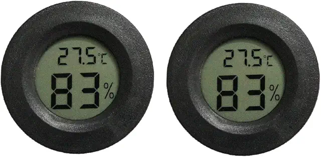 INRIGOROUS Digital Hygrometer Thermometer - 2-Pack for Terrariums & Vivariums