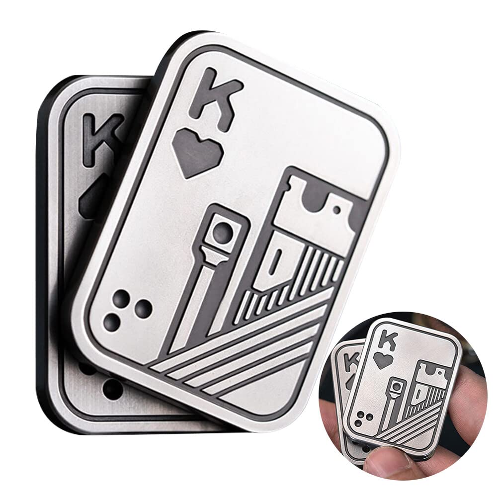 NAVESO Fidget Toys For Adults, Metal Poker Fidget Slider, Adhd Autism Sensory Toys, Magnetic Slider Toy, Anxiety Stress Relief Metal Poke for Students Office Workers Manual Workers