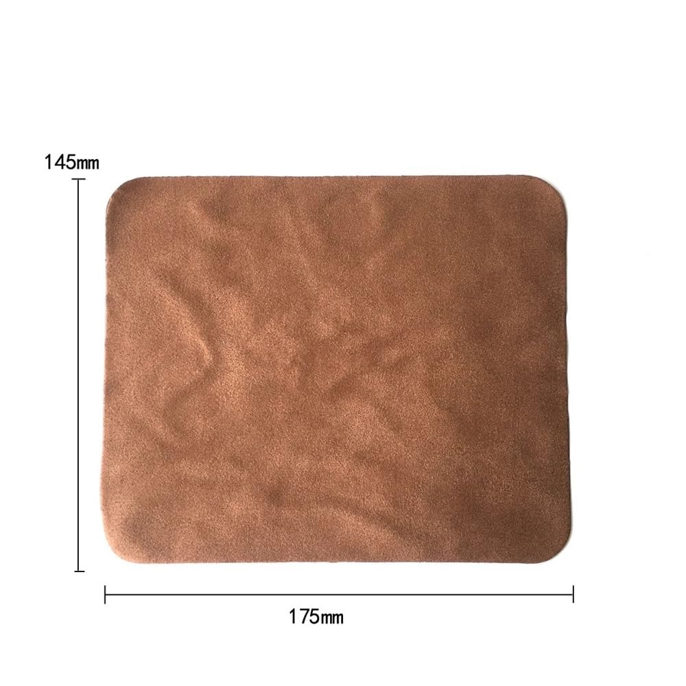 175mm X 145mm Marrone Occhiali Panno di Pulizia Camoscio Personalizzare Occhiali Accessori 100pcs Panno Microfibra