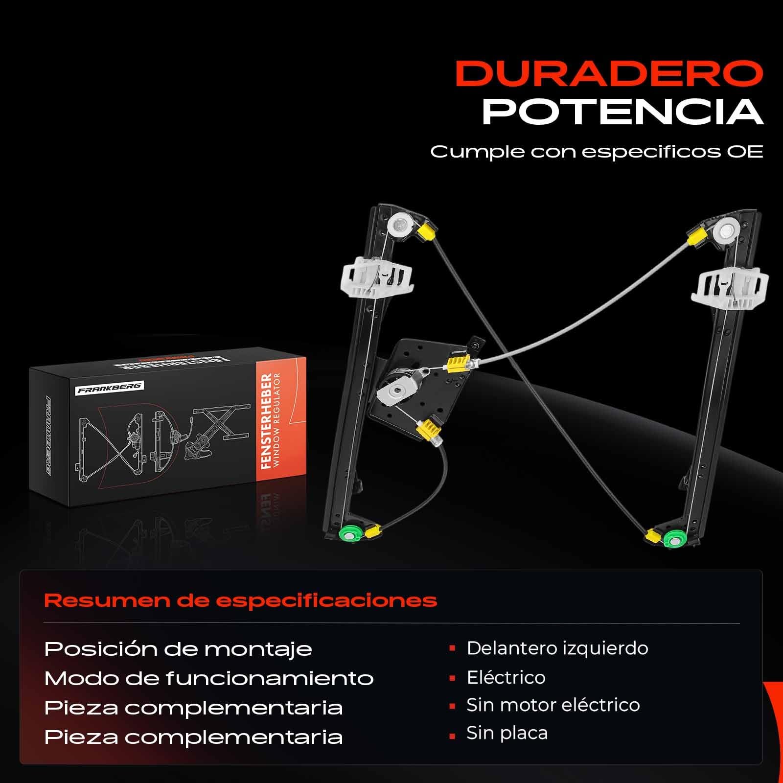 Frankberg Mecanismo regulador de ventana delantero izquierdo 51337079919