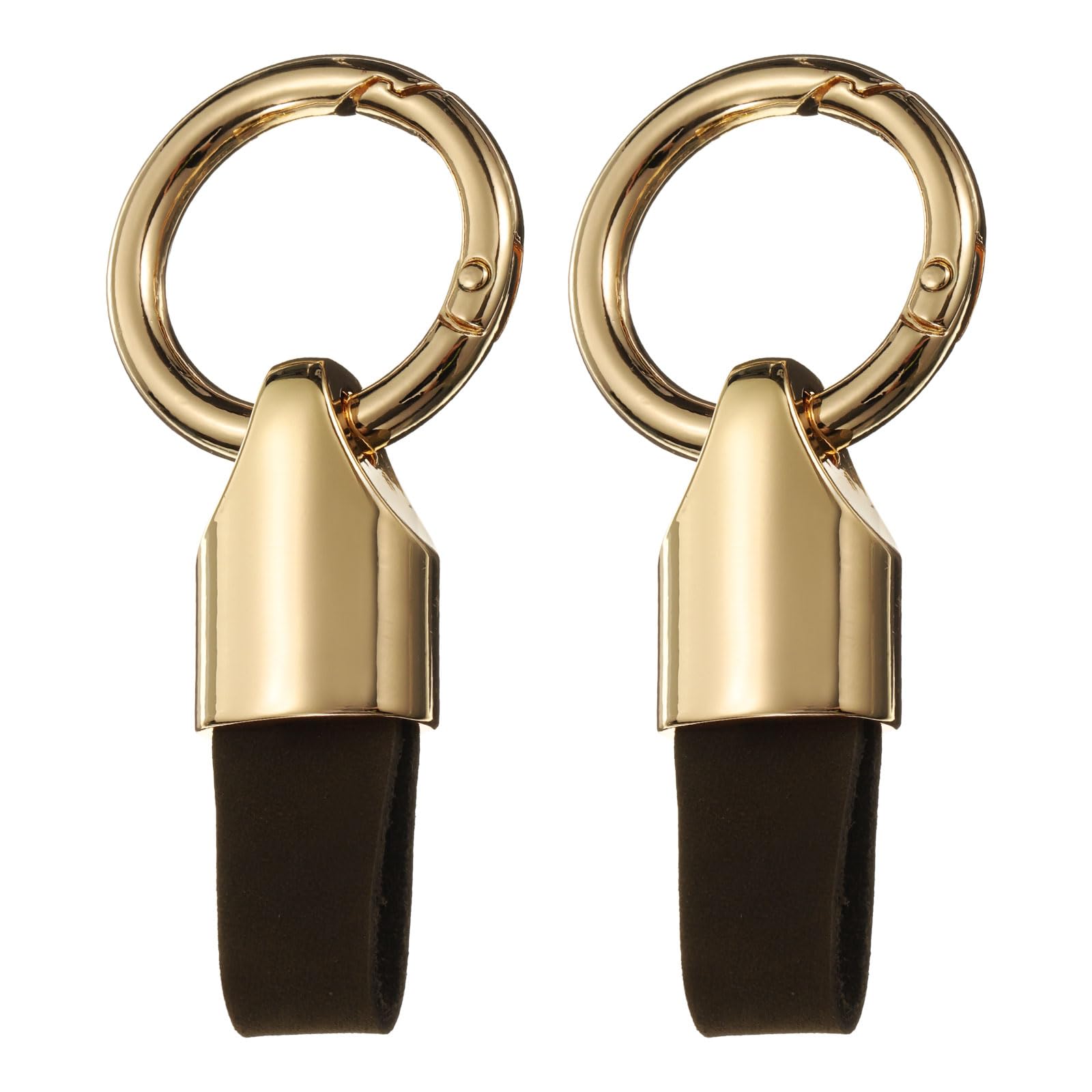 HARFINGTON Car Key Chain Ring Clip Small Leather Keychain Key Fob Key Fob Accessory with Keyrings for Home Car Keys