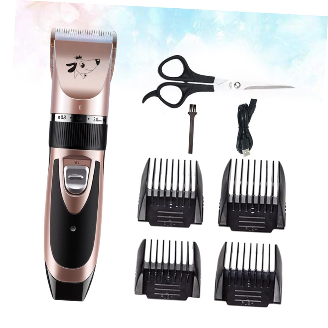 SEWOART Pet Clippers for Dogs and Cats Rechargeable Hair Trimmer Water Washable Blade Design Comfortable -Slip Grip for Easy Pet Grooming