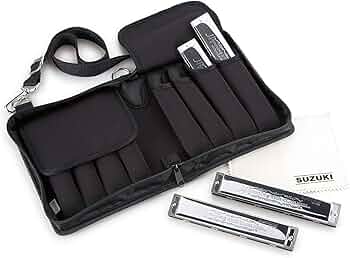 Amazon.co.jp: SUZUKI スズキ 21穴複音ハーモニカ SU-21W 4本セット(C