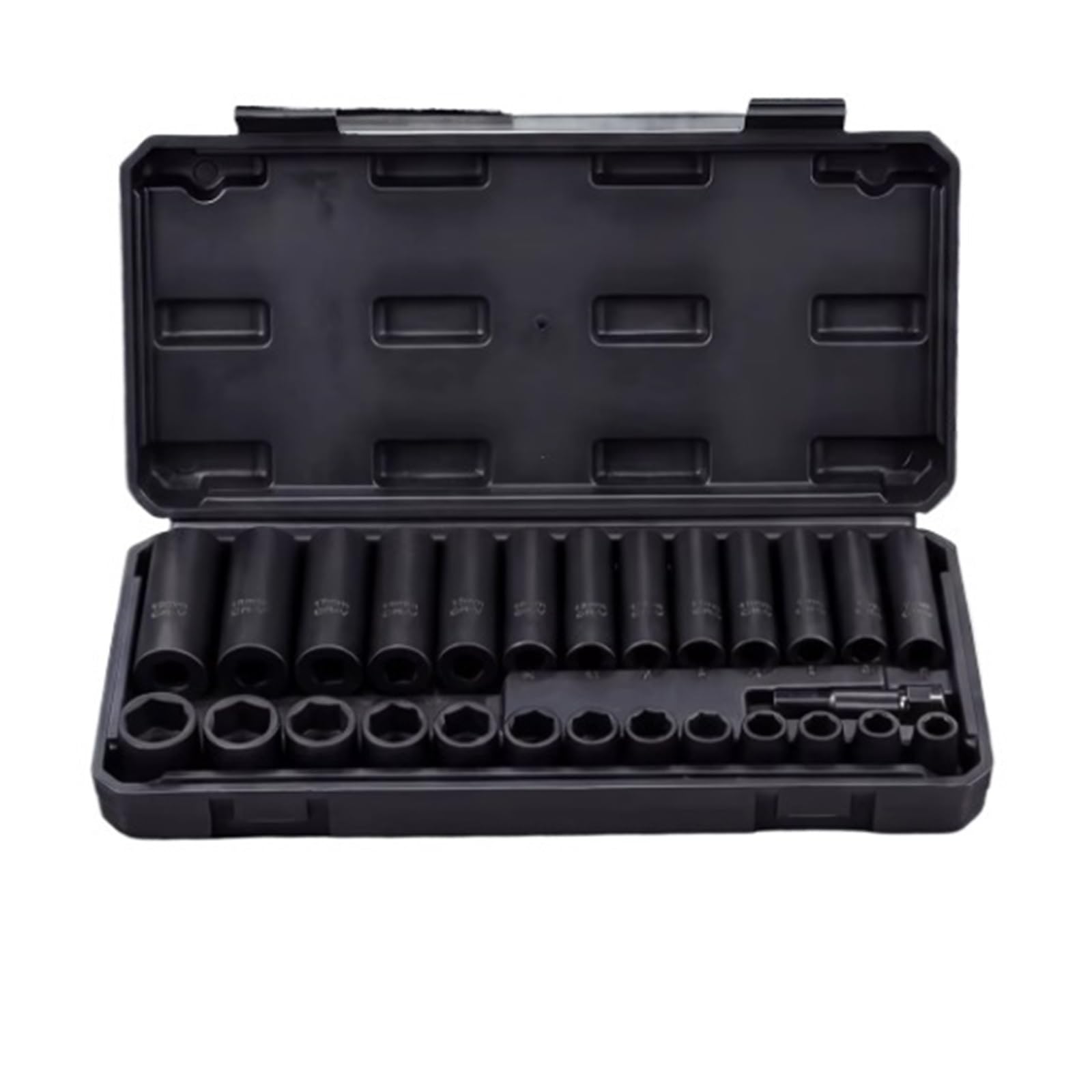 27 sztuk 3/8 Drive zestaw głębokich nasadek udarowych klucz metryczny 7mm-19mm Do Auto Zestaw przedłużek