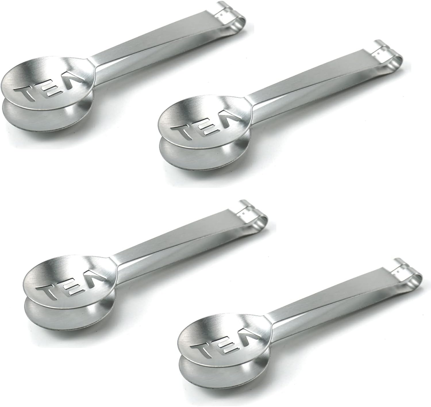 4 Pack Stainless Steel Tea Bag Squeezer Tea Bag Holder