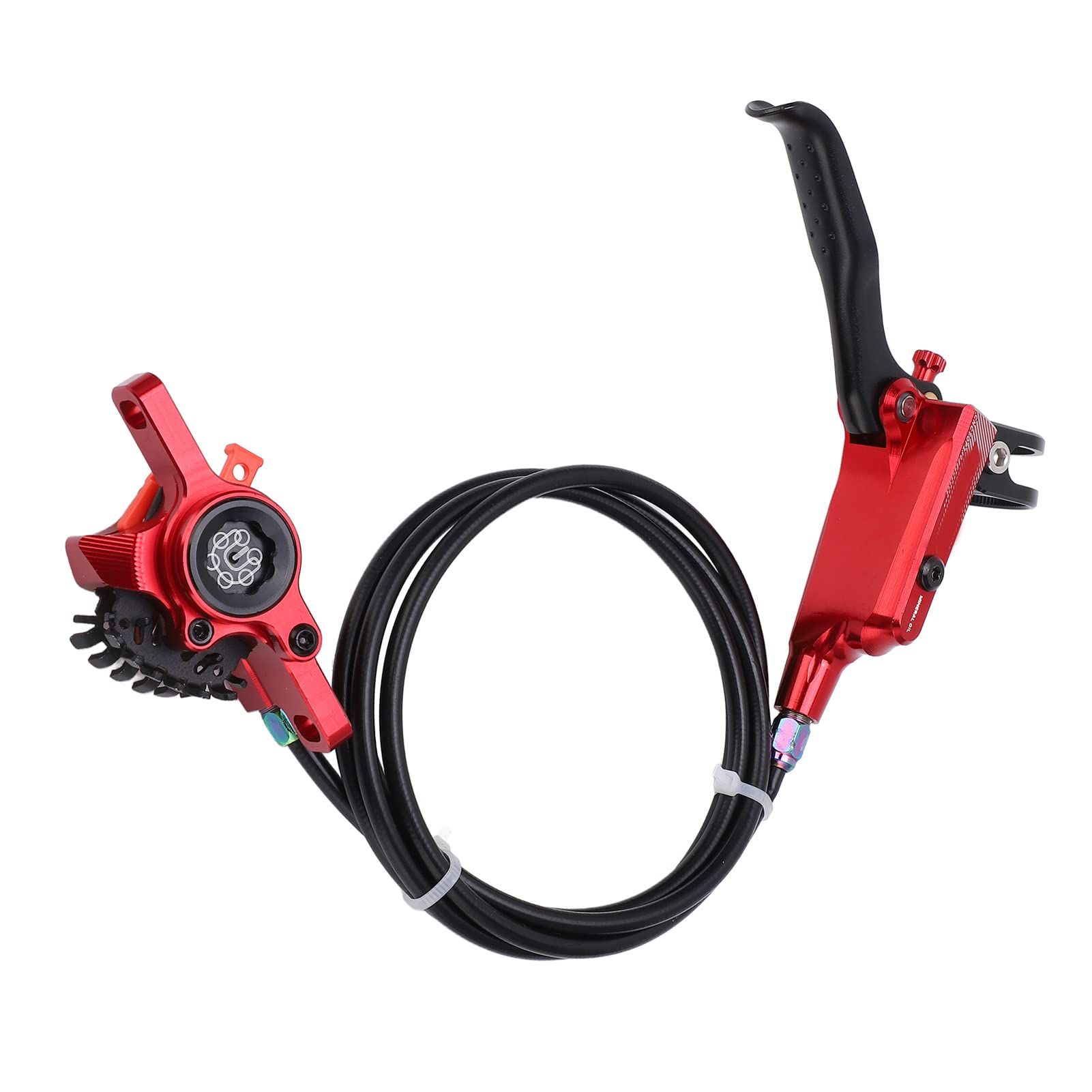 Étriers de frein à disque hydrauliques arrière pour vélo, rotor de 160 mm (Rouge)