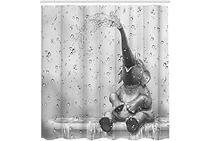 African Elephant Shower Curtain for Kids Bathroom