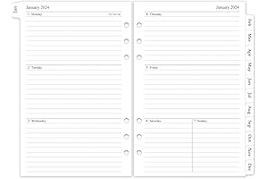 2024 Weekly & Monthly Planner Refill