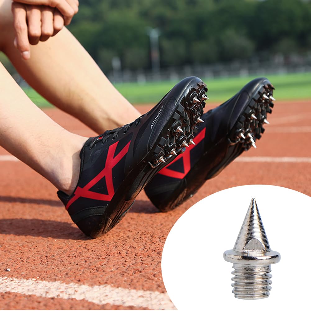 Chiodi per Scarpe Atletica, Punte di Ricambio per L'Atletica, Chiodi per Scarpe Chiodate in Acciaio, Tacchetti di Ricambio Shoe Spikes, Chiodi per Atletica Leggera con Chiave a Punta, 30 Pezzi