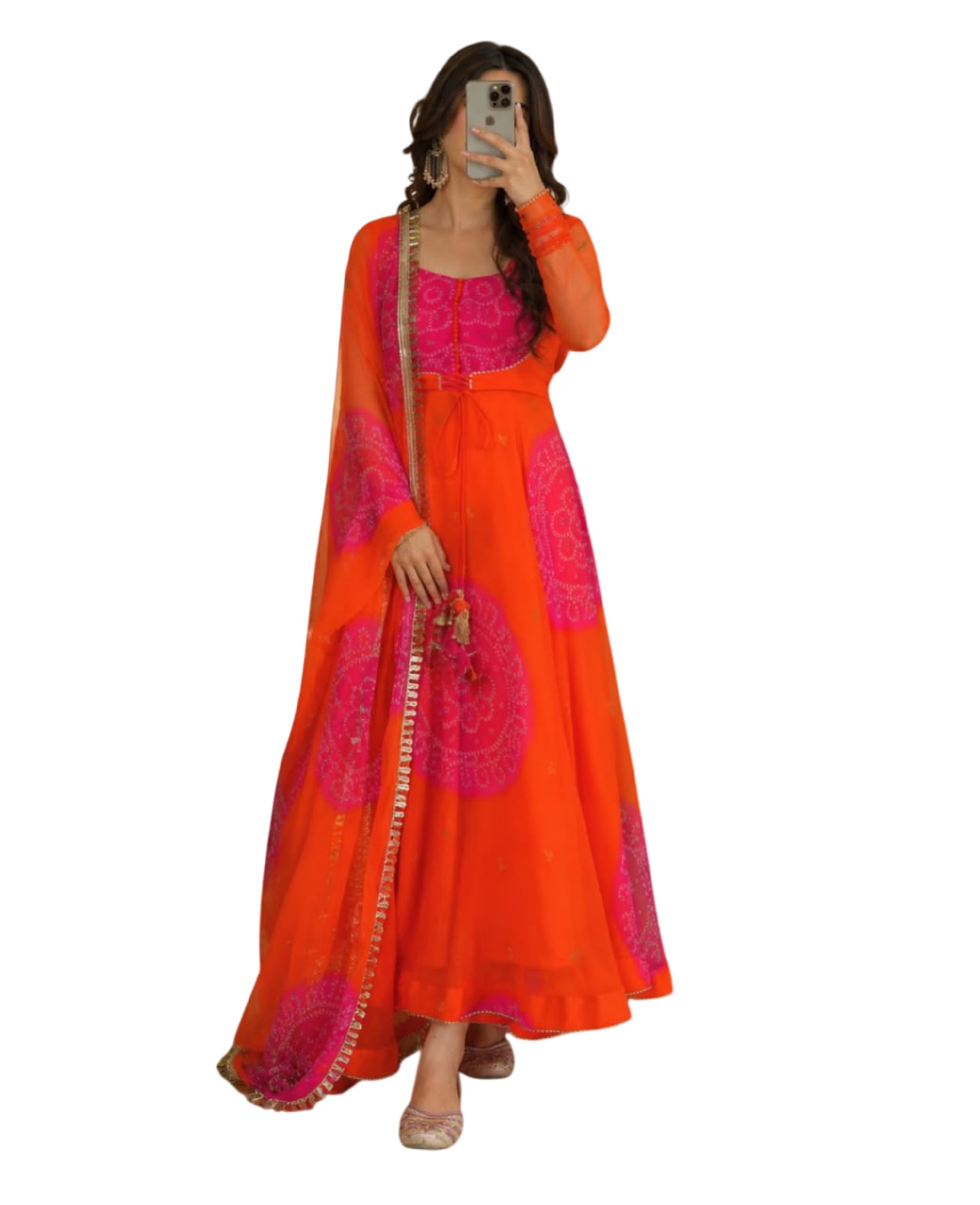 RASUTAKSHVI Women's Faux Georgette Digital Printed Anarkali Kurta Set with Pant & Dupatta | Party Ethnic Wear Kurta Set | Festive Wedding Traditional Suit Set-picture-42