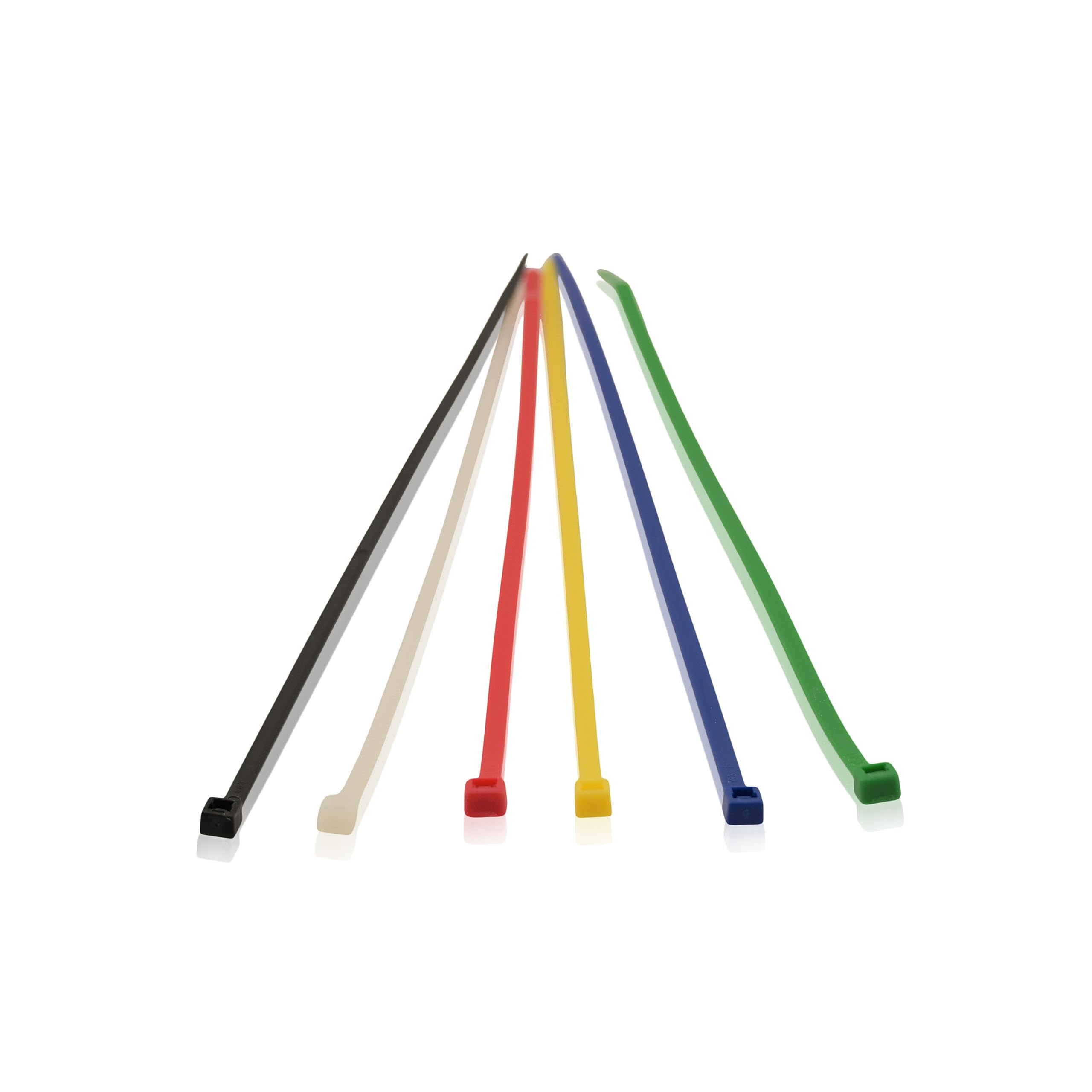 Kabelbinder-Set Multicolor 4 Größen / 6 Farben UV-beständig 2400 Stück