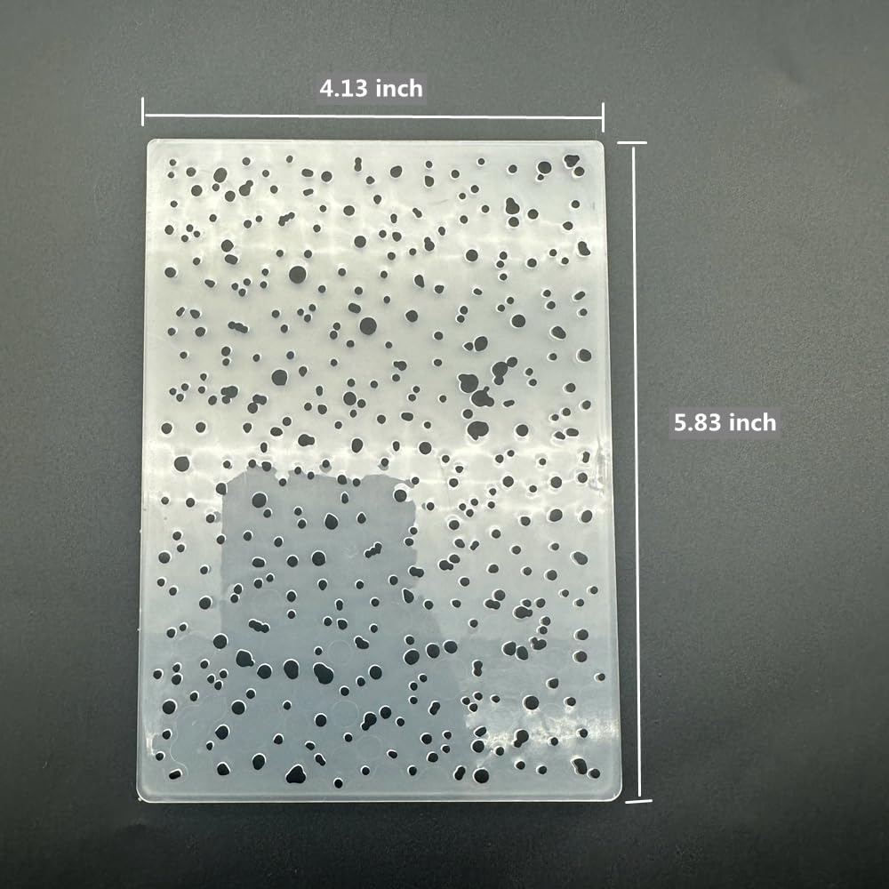 3D Plastic Embossing Folder Template Irregular Snowflakes Texture 4.13x5.83 Inch for Card Making DIY Scrapbooking Paper Crafting Handmade Crafts Scrapbooking Arts Supplies Scrapbook Decor