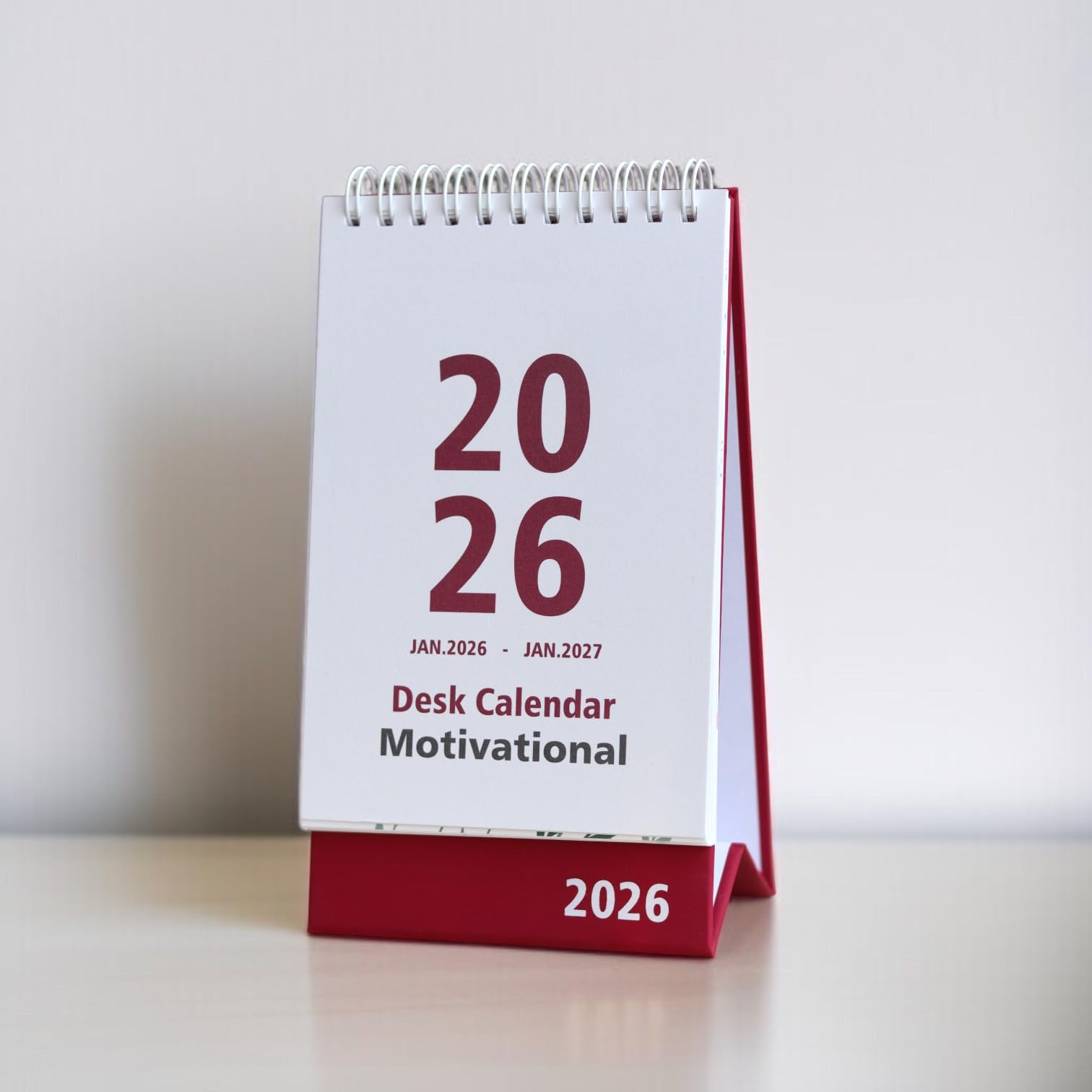 2026 Desk Calendar - Standing Flip 2025 Desktop Calendar with Thick Paper Size : 6 x 4 inch for Office,School,Family (White)-image-8