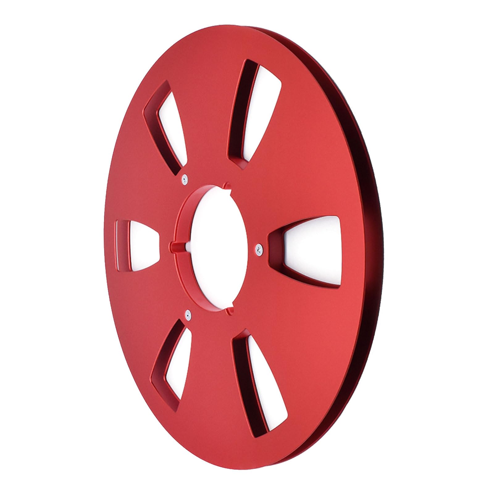 Netbiio R 6 Hole Aluminum Eel 10.5" Open Tape Empty Hub Disc Lightweight Metal Durable Eel To Tape Spool
