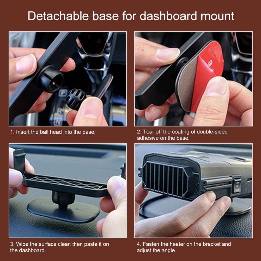 Chauffage De Voiture 2 En 1 à Chauffage Et Refroidissement Rapides Antibuee 12 V 150 W Prise Allume Cigare 3 Broches Rouge 99182633