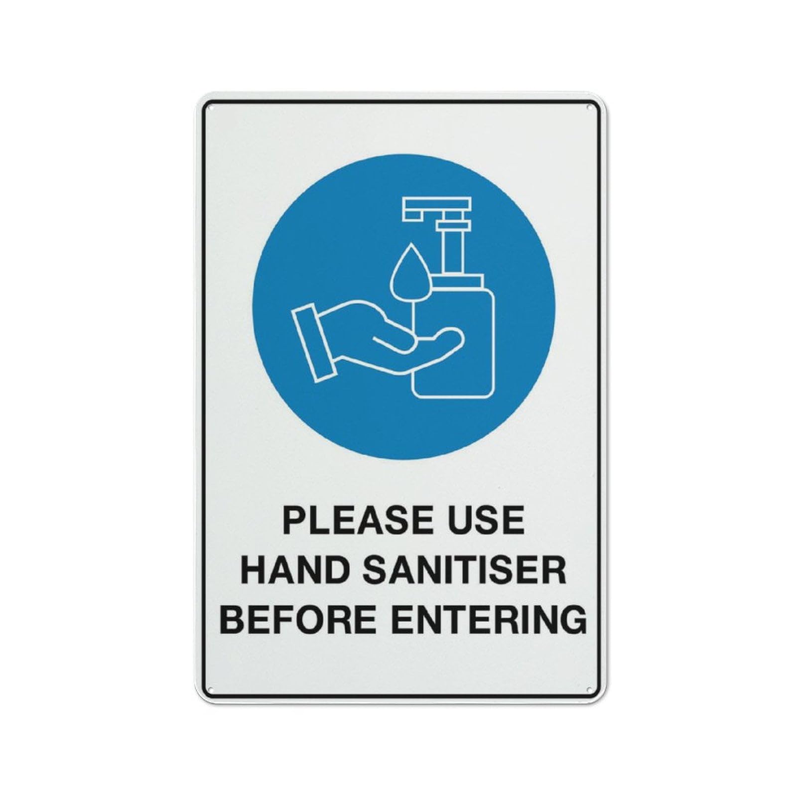 Peiyeety A01 Please Use Hand Sanitiser Before Entering Sign 12X16 Inches Tin Sign Great For Garden And Yard Wall Decor