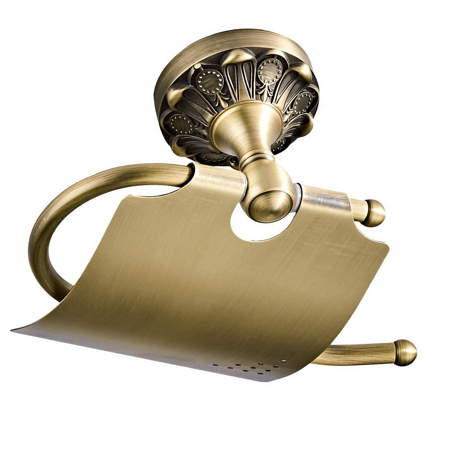 Space Saving Wall Mount Holder Embossed Brasses for Compacts Area Space Saving