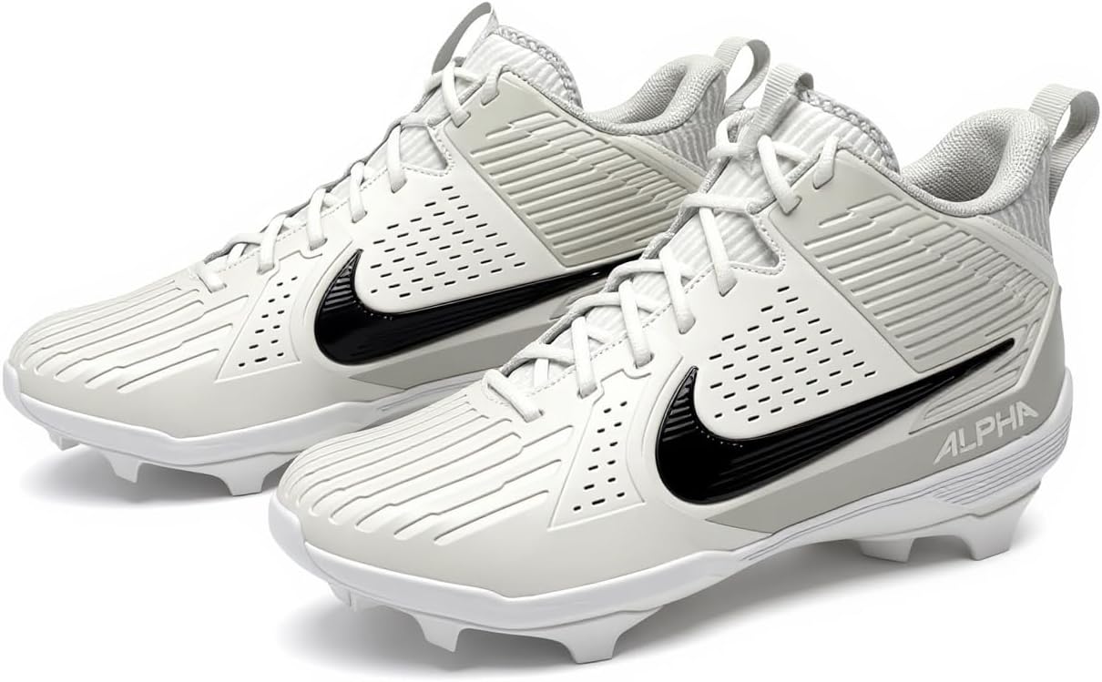 Nike Alpha Menace Strong Men's Football Cleats 'White Metallic Silver TB' (IB2572-106) - Size 13 - Image 2