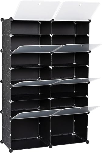 DDOY Organizador de zapatos cajas de zapatos resistentes y transparentes apilables ahorran espacio contenedores de zapatos a prueba de polvo