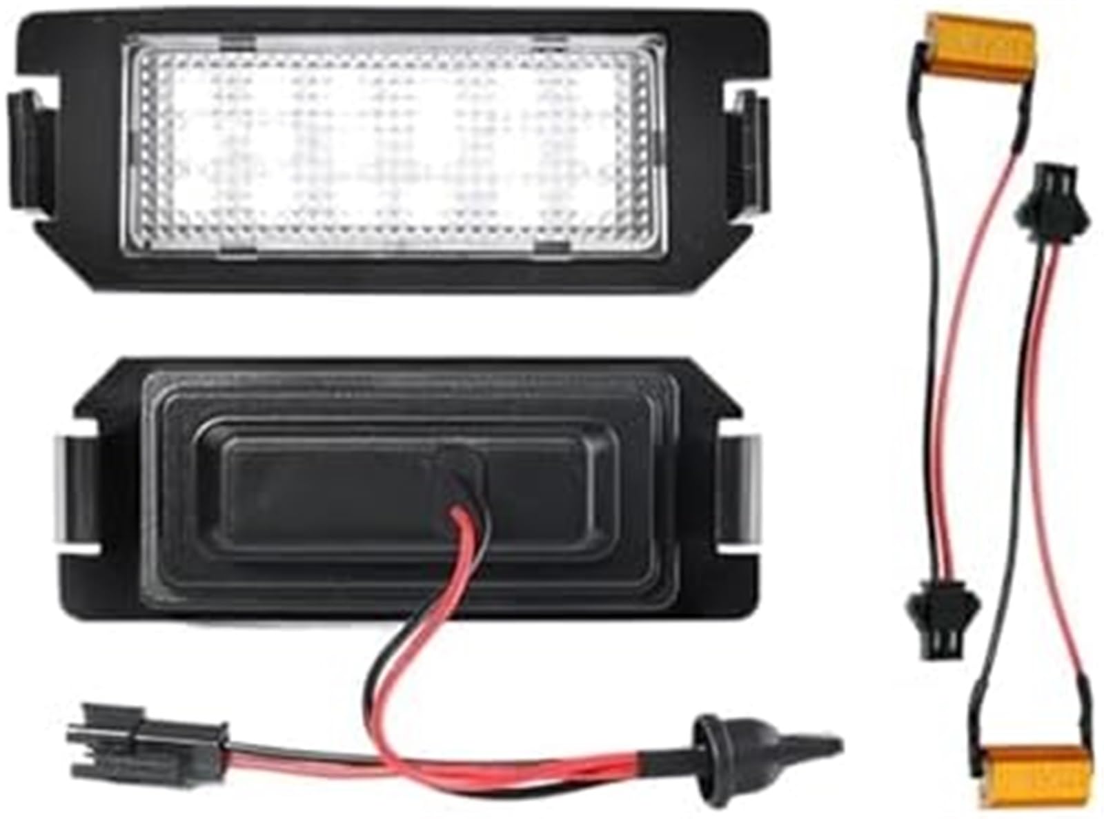 2 szt. 6000K LED Lampy oświetlenia tablicy rejestracyjnej, do Kia, Soul Rio 3 Picanto, Hyundai, I10 I20 Ioniq Veloster, Genesis, Coupe Tiburon Zespół oświetlenia tablicy rejestracyjnej