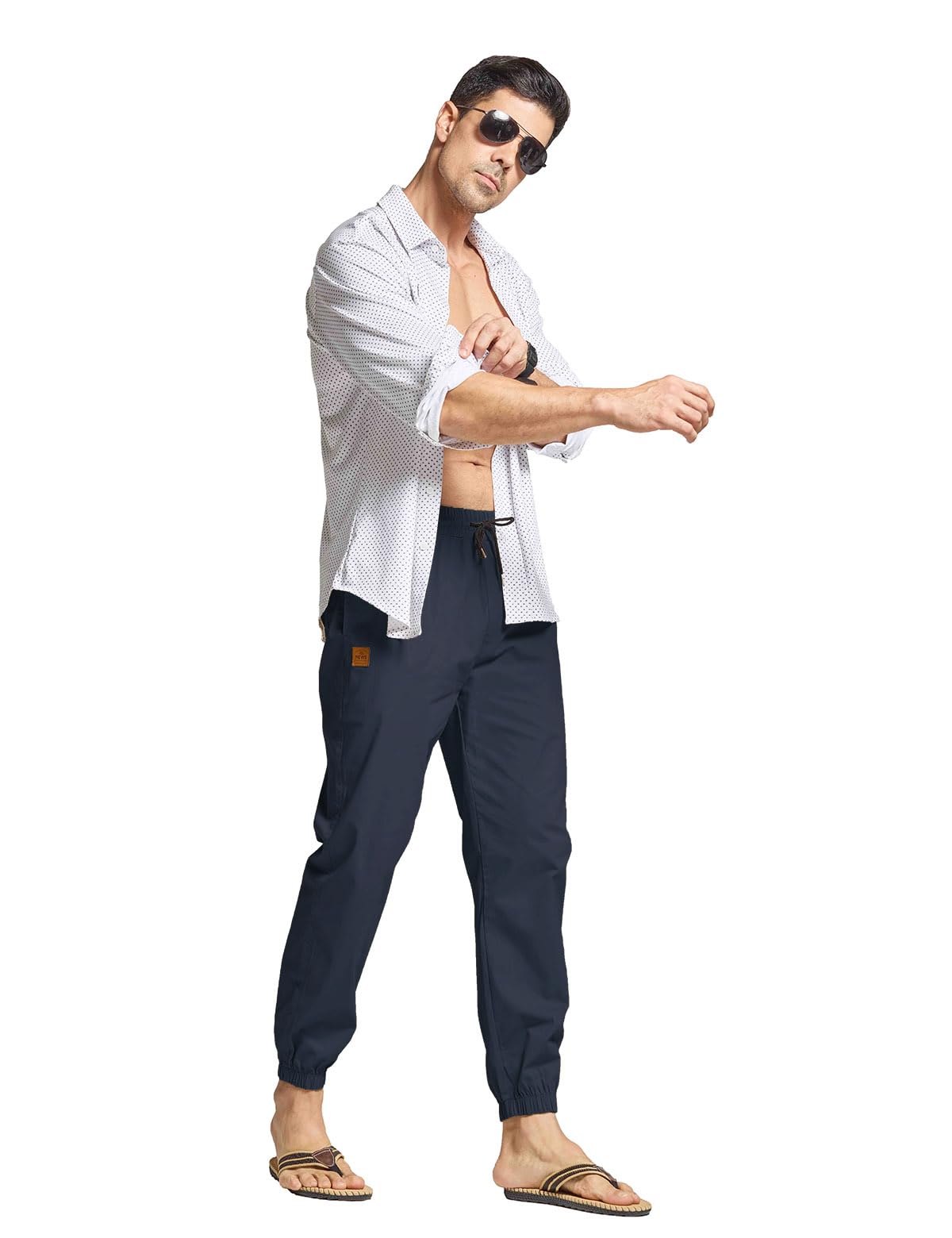 JustSun Pantaloni da Lavoro Uomo Cotone Cargo Casual Pantaloni Tuta Uomo Pantaloni Jogging Slim Fit con Tasche