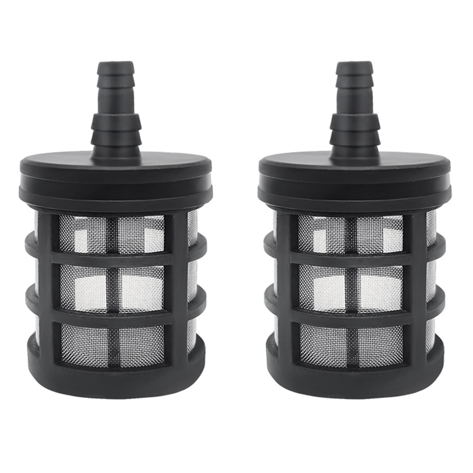 2 Pack Garden Hose Filters for Inner Diameter 3/8" to 1/2" Hose/Tubing, Stainless Steel Strainer Water Pump Connector Suitable for Gardeing, Sprayers, Car Washer, Oil Pumps and Industrial Equipment