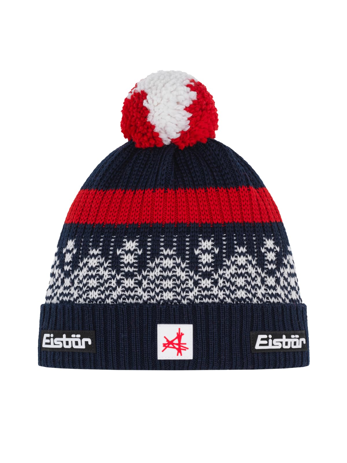 Eisbär Mütze Herren & Damen Norrak Pompon Ski Austria - Merino Unisex mit Fleece schützt vor Kälte und Wind - Bommelmütze Klassische Norwegermütze weich bequem atmungsaktiv Haube aus Österreich