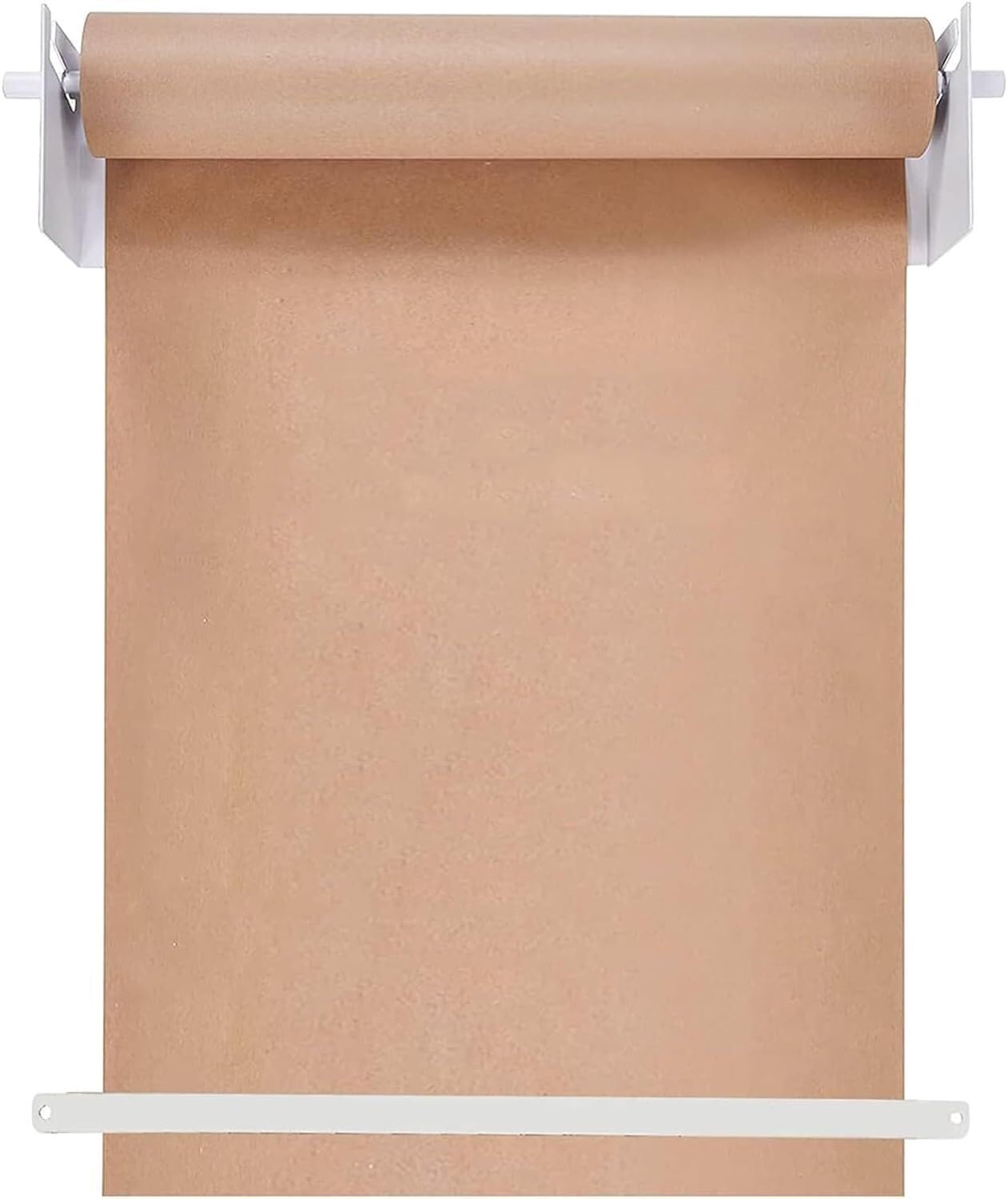 Uchwyt na rolkę papieru pakowego do montażu na ścianie, uchwyt na dozownik do list zadań do wykonania w studiu, uchwyt do przecinarki do papieru pakowego Tablica ogłoszeń